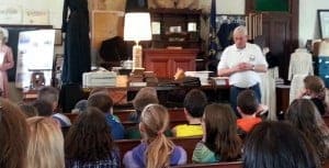 FTHS board member David O. addresses the students.