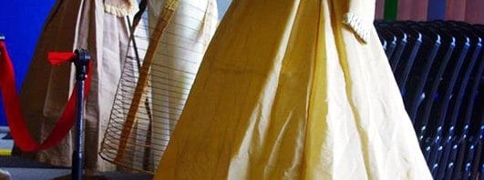 1860s dresses and wire skirt hoop