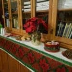 Refreshments served in the back of the building.