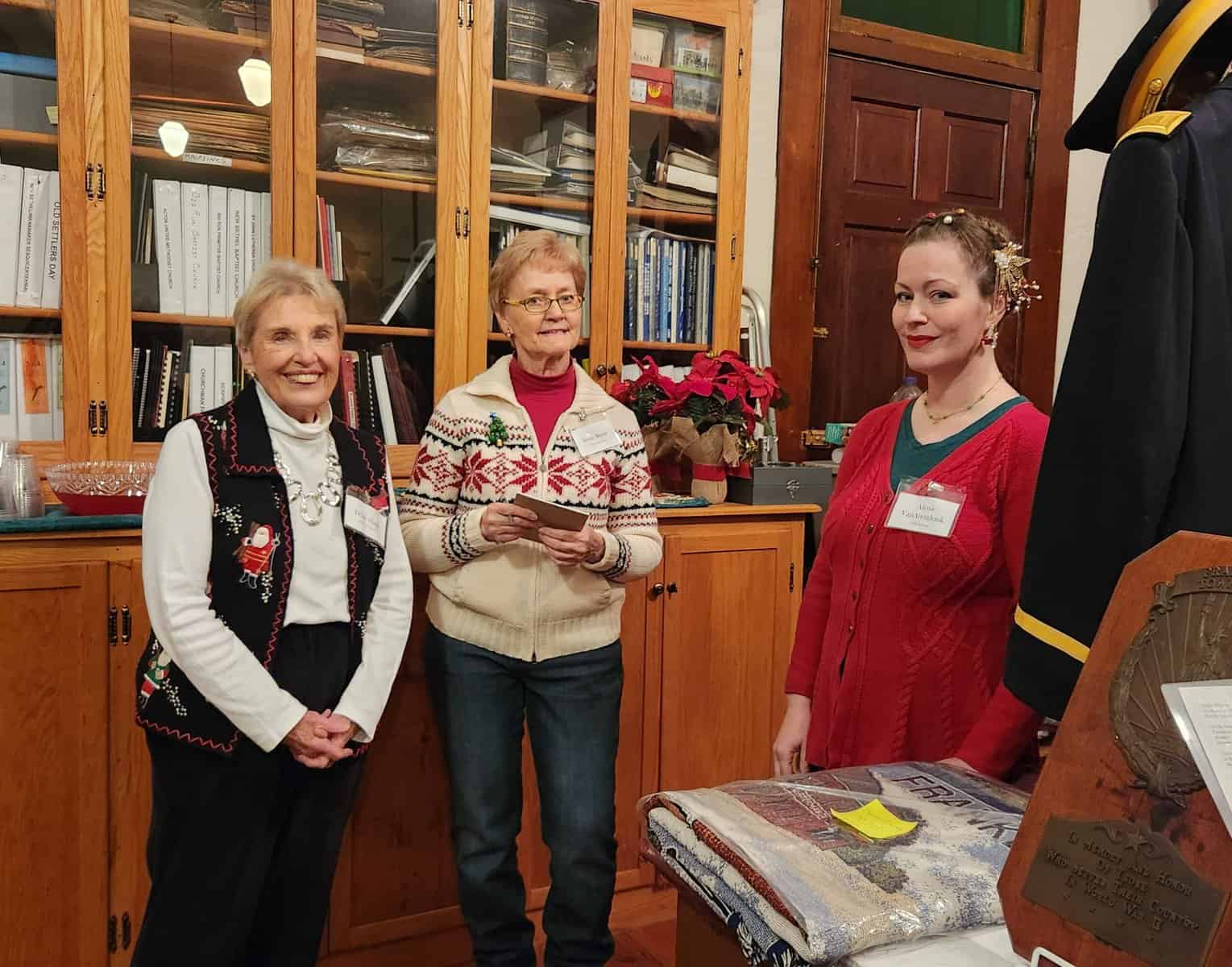 FTHS board members Diane Hawk, Susan Smale, and Alena Van Arendonk