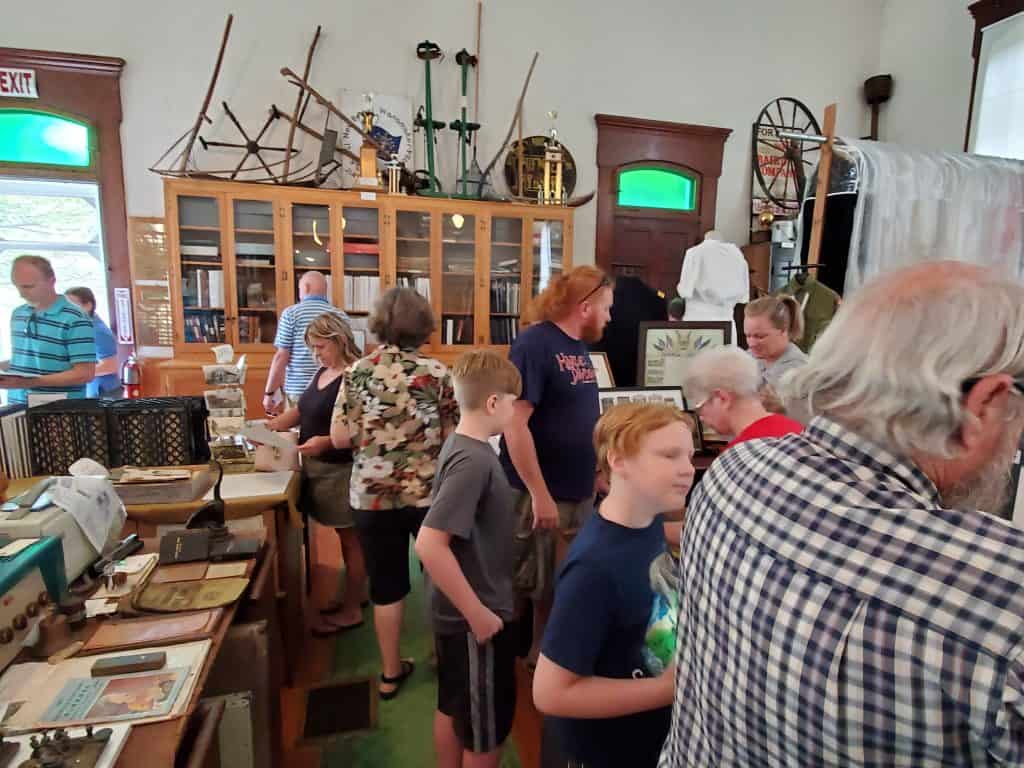 visitors in Meeting House