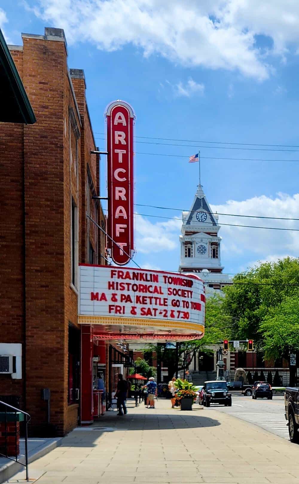 marquee of the historic artcraft theatre